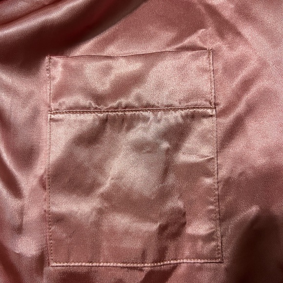 Fashion Nova Women’s Mauve Pink Button-Up Satin Sleep Shirt | Size: XL - Picture 5 of 7